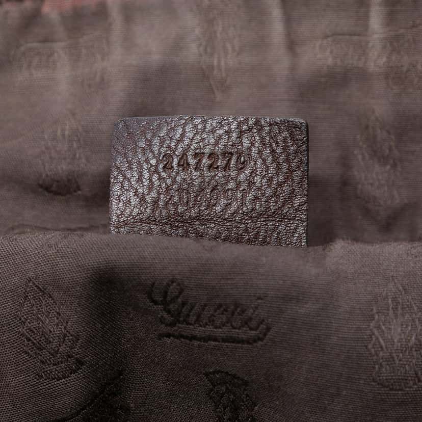 Gucci Medium GG Canvas Charm Dome Satchel Beige Very good condition - Box View