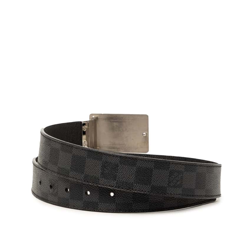 Louis Vuitton Damier Graphite Inventeur Reversible Belt Black Very good condition - Inside View