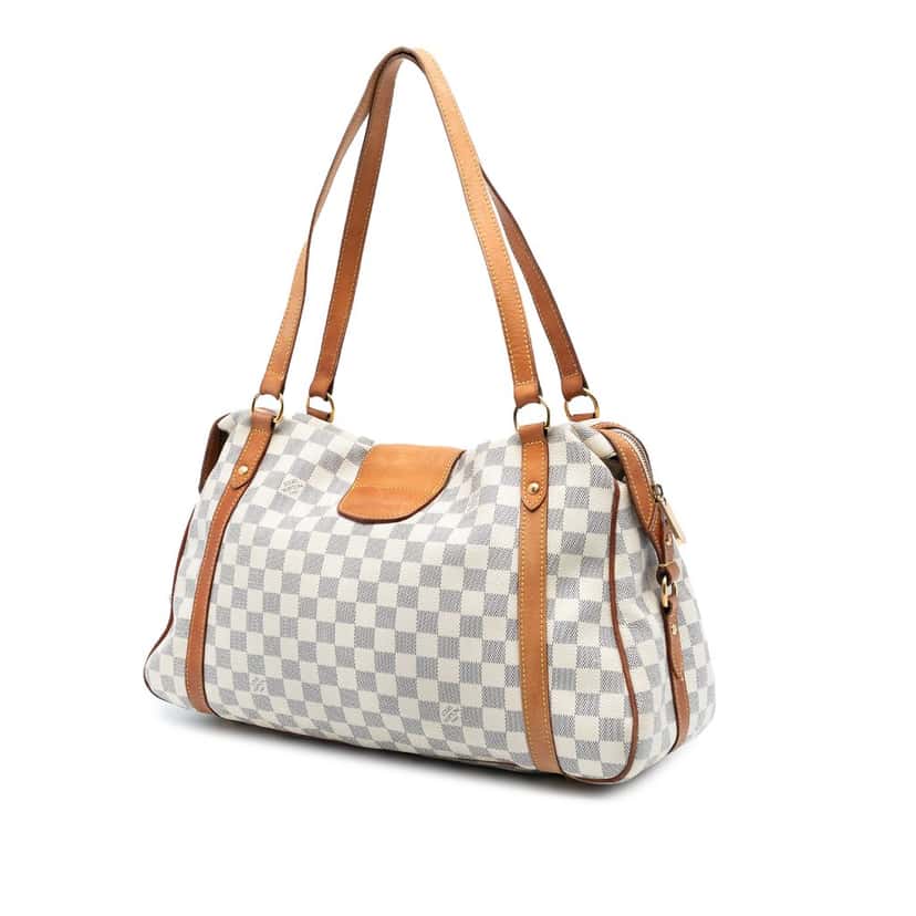 Louis Vuitton Damier Azur Stresa GM White Very good condition - Back View