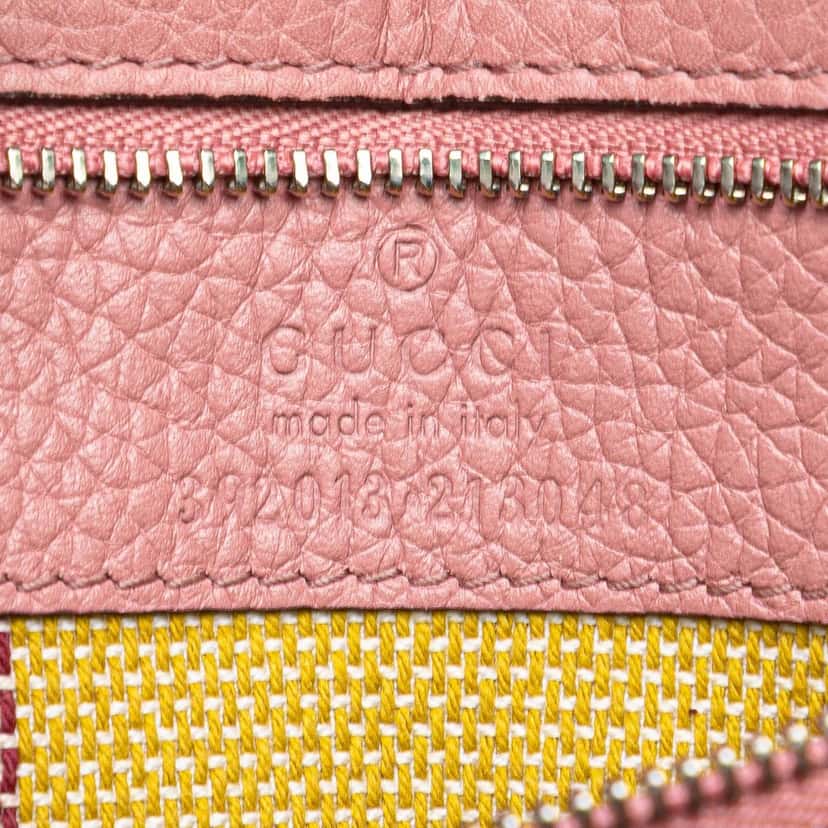 Gucci Medium Leather Bamboo Daily Satchel Pink Leather Very good condition - Box View