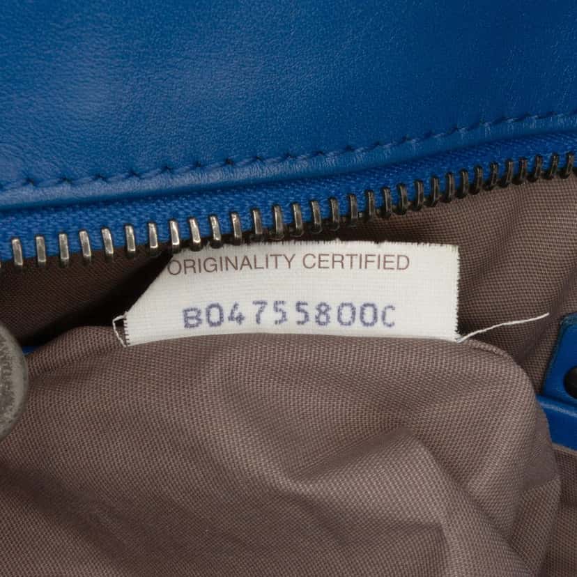 Bottega Veneta Nappa Intrecciato Crossbody Blue Leather Very good condition - Box View