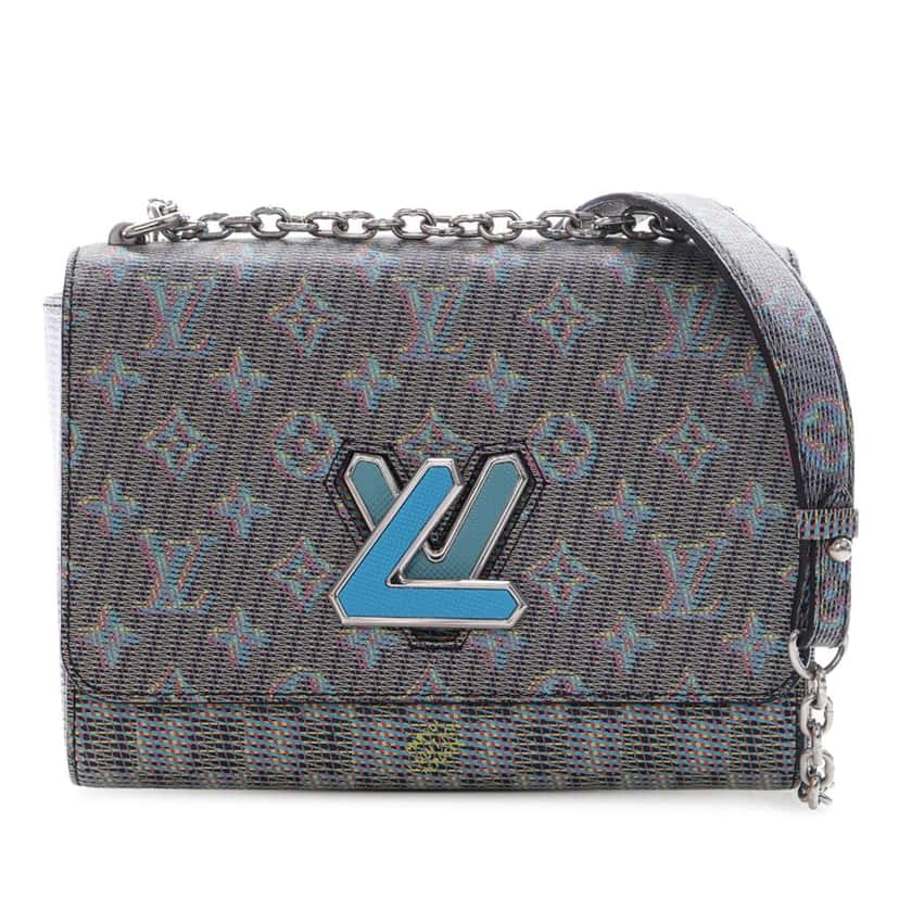Louis Vuitton Damier Monogram Pop Twist MM Blue Very good condition - Front View