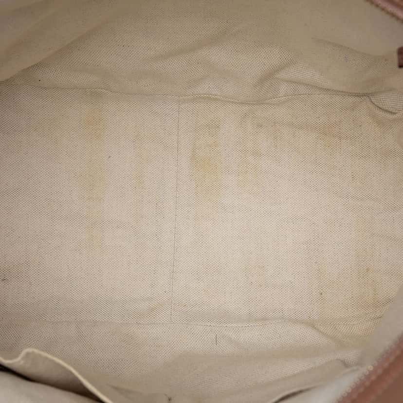 Gucci GG Canvas and Leather Bree Tote Beige Very good condition - Model View