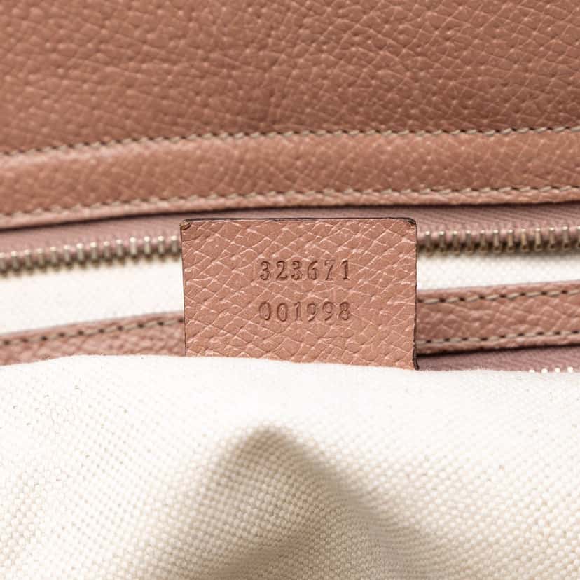 Gucci GG Canvas and Leather Bree Tote Beige Very good condition - Box View