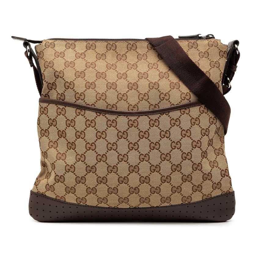Gucci GG Canvas Crossbody Beige Very good condition - Front View