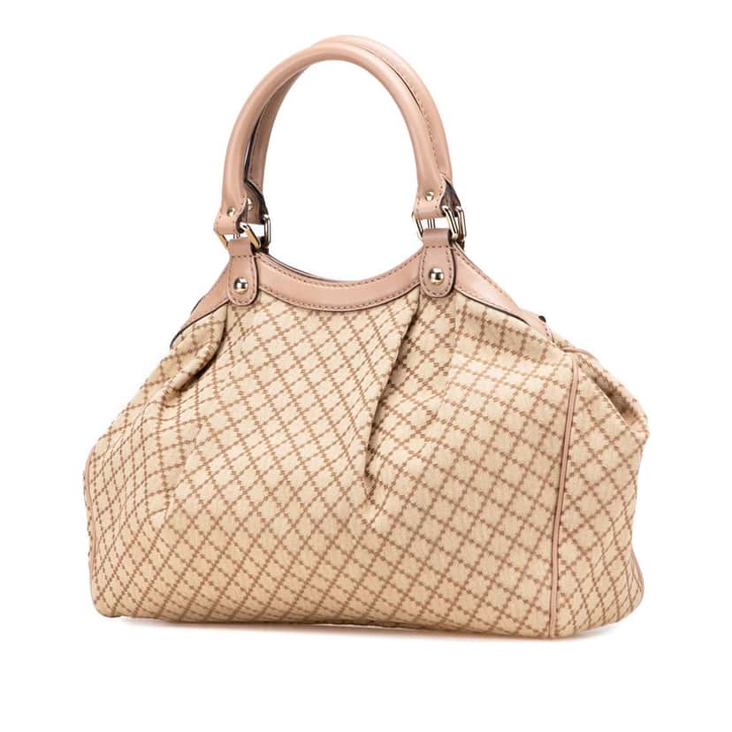 Gucci Medium Diamante Canvas Sukey Tote Beige Very good condition - Back View