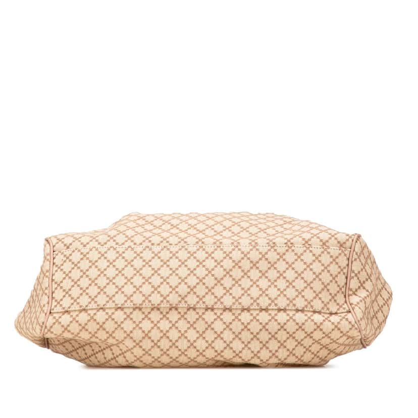 Gucci Medium Diamante Canvas Sukey Tote Beige Very good condition - Inside View
