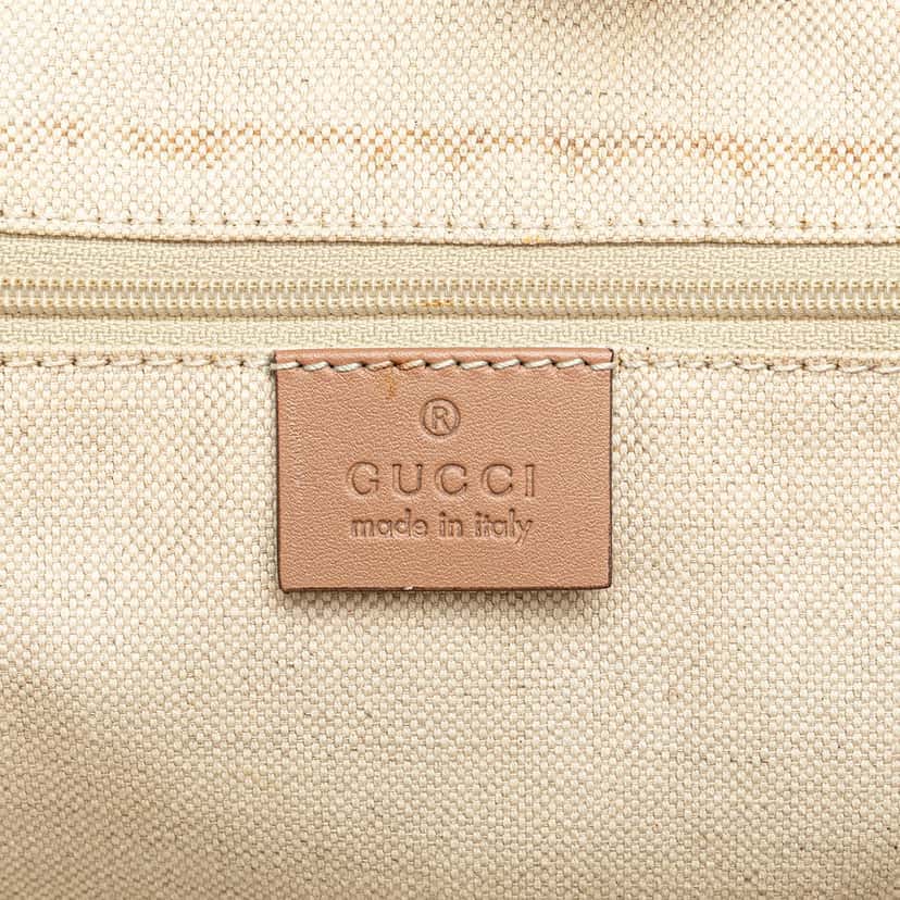 Gucci Medium Diamante Canvas Sukey Tote Beige Very good condition - Box View