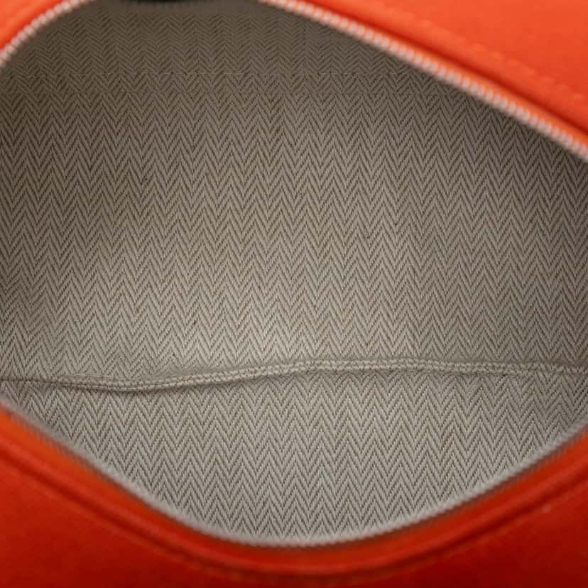 Hermès Small Toile Bride A Brac Case Orange Very good condition - Model View