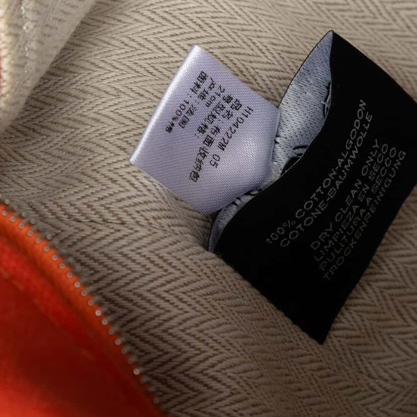 Hermès Small Toile Bride A Brac Case Orange Very good condition - Box View