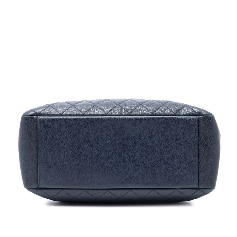 Chanel Caviar Grand Shopping Tote Blue Leather Very good condition - Inside View