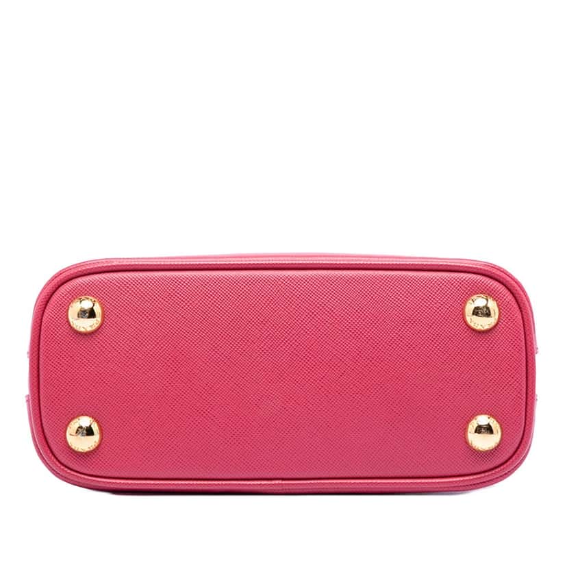 Prada Mini Saffiano Lux Promenade Satchel Pink Leather Very good condition - Inside View