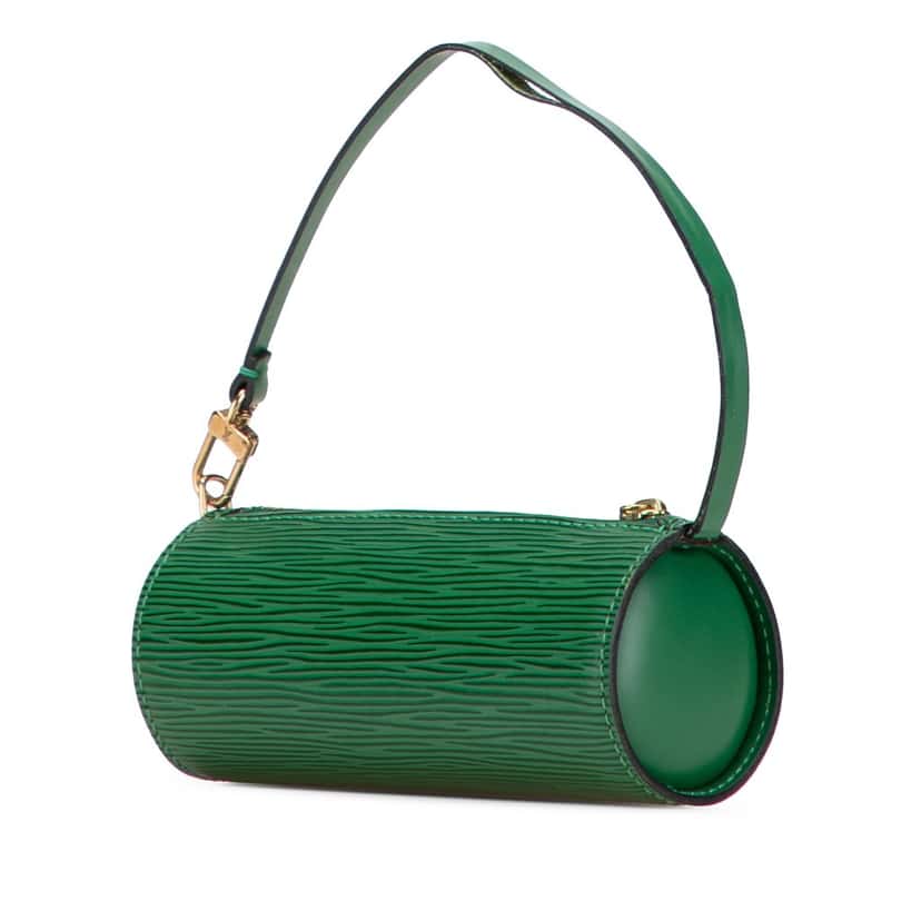 Louis Vuitton Epi Pochette Papillon Green Leather Good condition - Back View