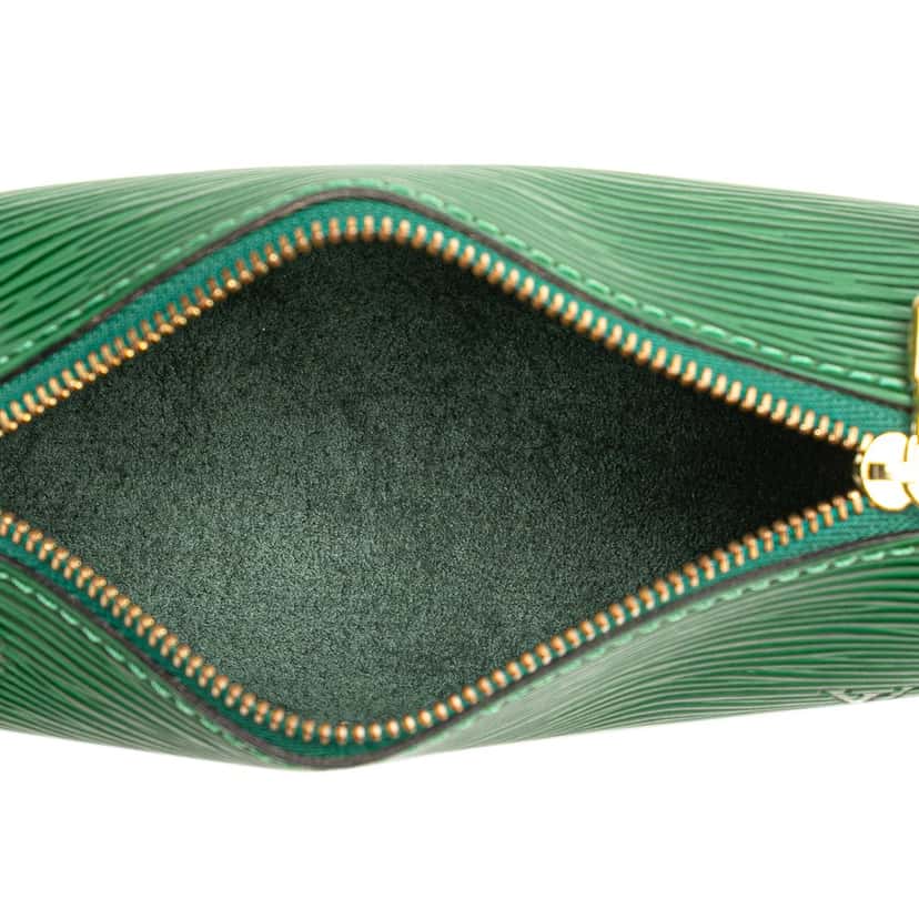 Louis Vuitton Epi Pochette Papillon Green Leather Good condition - Model View