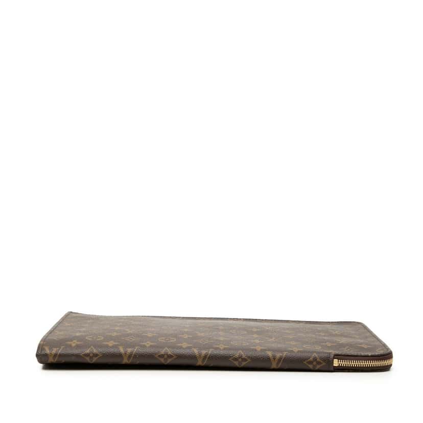 Louis Vuitton Monogram Poche Documents Portfolio Brown Very good condition - Inside View
