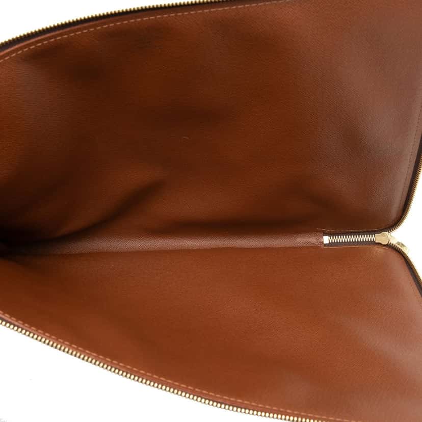 Louis Vuitton Monogram Poche Documents Portfolio Brown Very good condition - Model View