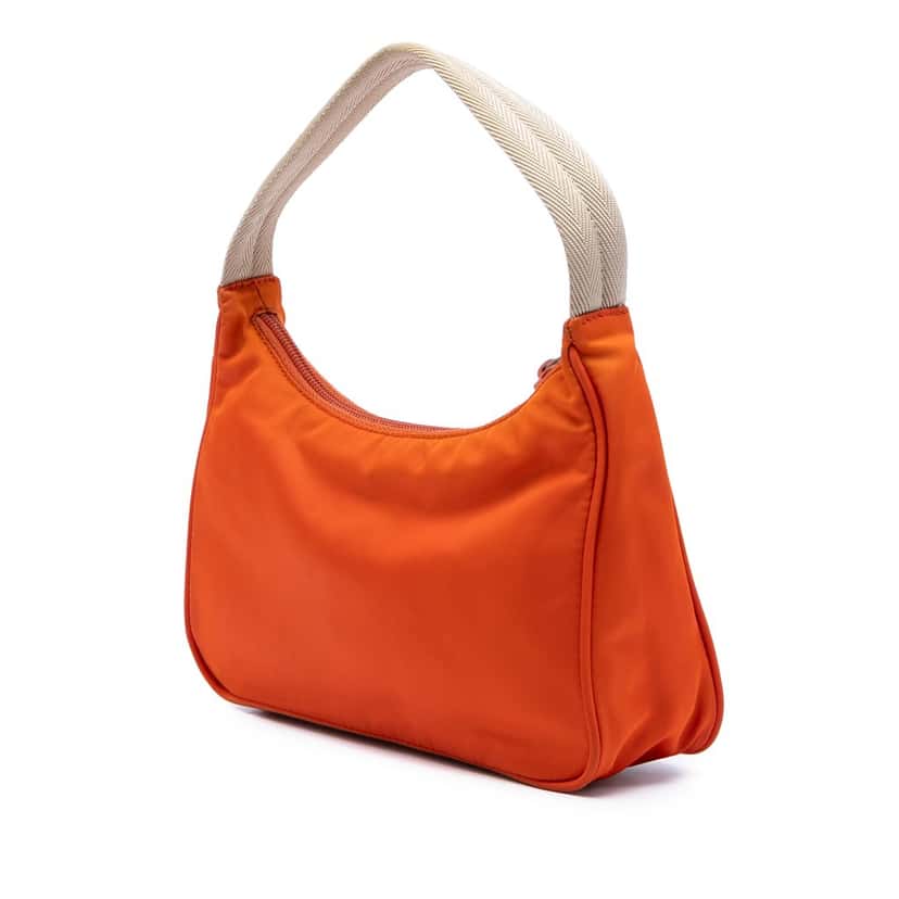 Prada Mini Tessuto Sport Shoulder Bag Orange Very good condition - Back View