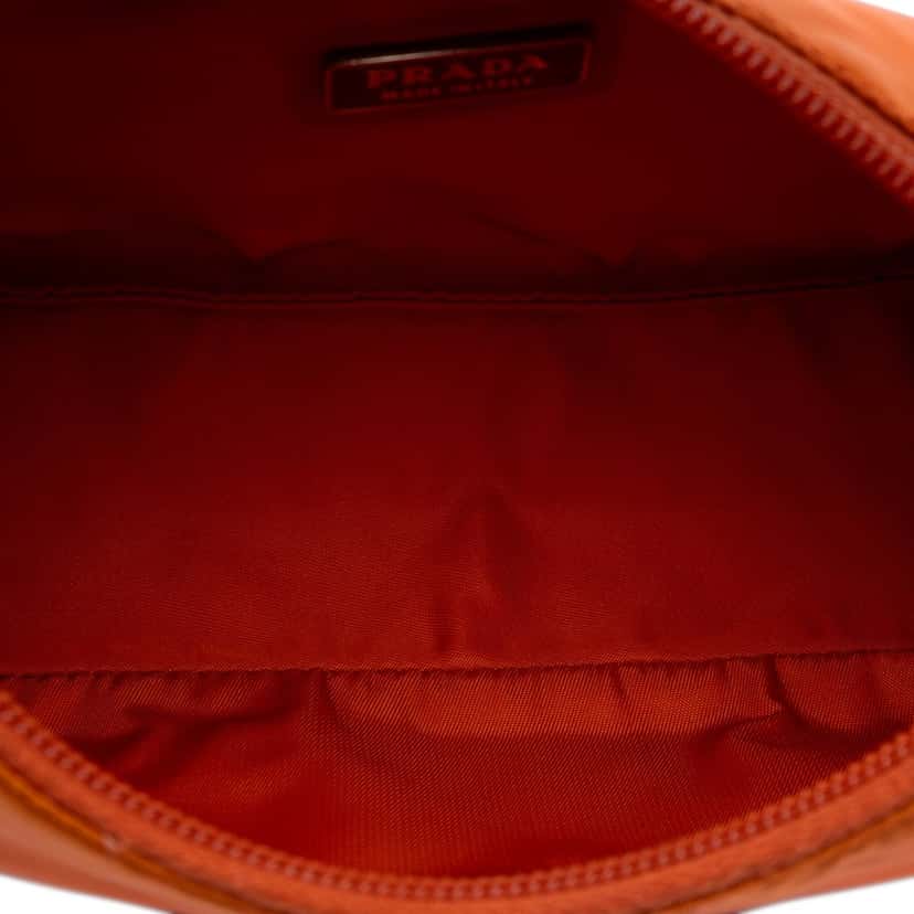 Prada Mini Tessuto Sport Shoulder Bag Orange Very good condition - Model View