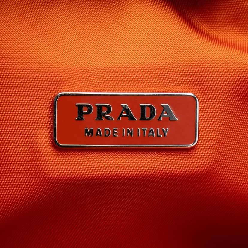 Prada Mini Tessuto Sport Shoulder Bag Orange Very good condition - Box View