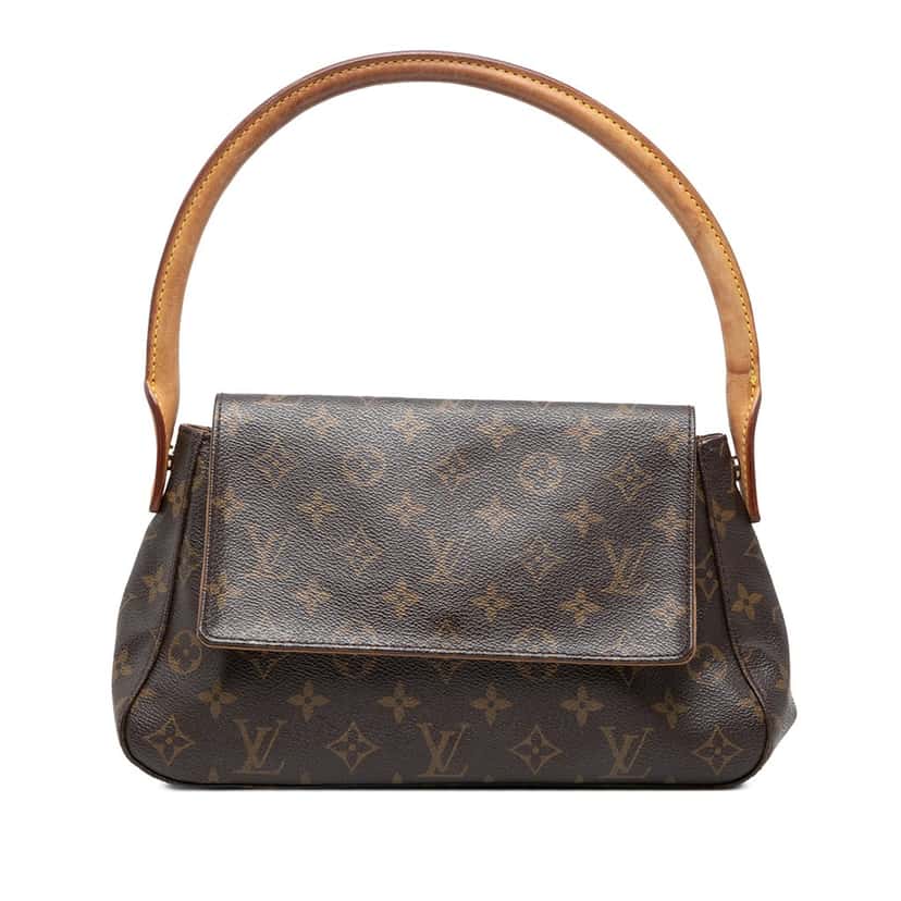 Louis Vuitton Monogram Mini Looping Brown Very good condition - Front View