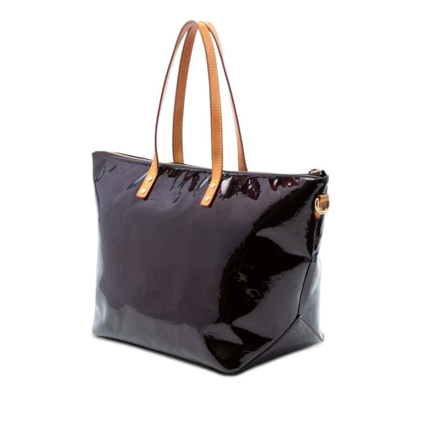 Louis Vuitton Monogram Vernis Bellevue GM Purple Leather Very good condition - Back View