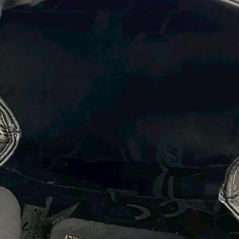 Ferragamo Gancini Calfskin Leather Backpack Black Leather Very good condition - Model View