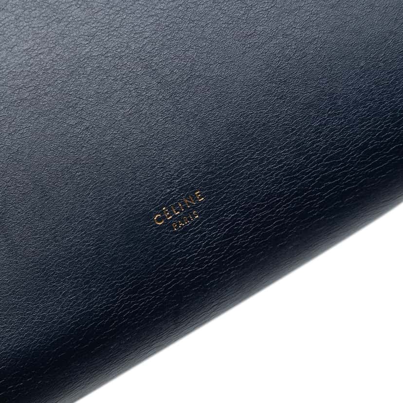 Celine Mini Smooth Calfskin Belt Bag Blue Leather Very good condition - Box View