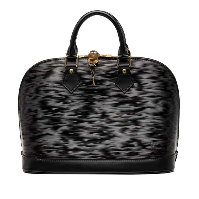 Louis Vuitton Epi Alma PM Black Leather Very good condition - Front View