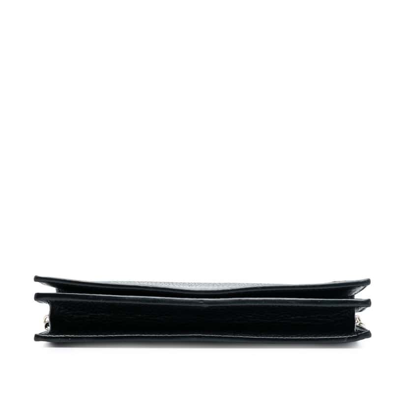 Gucci Leather Betty Wallet on Chain Black Leather Very good condition - Inside View