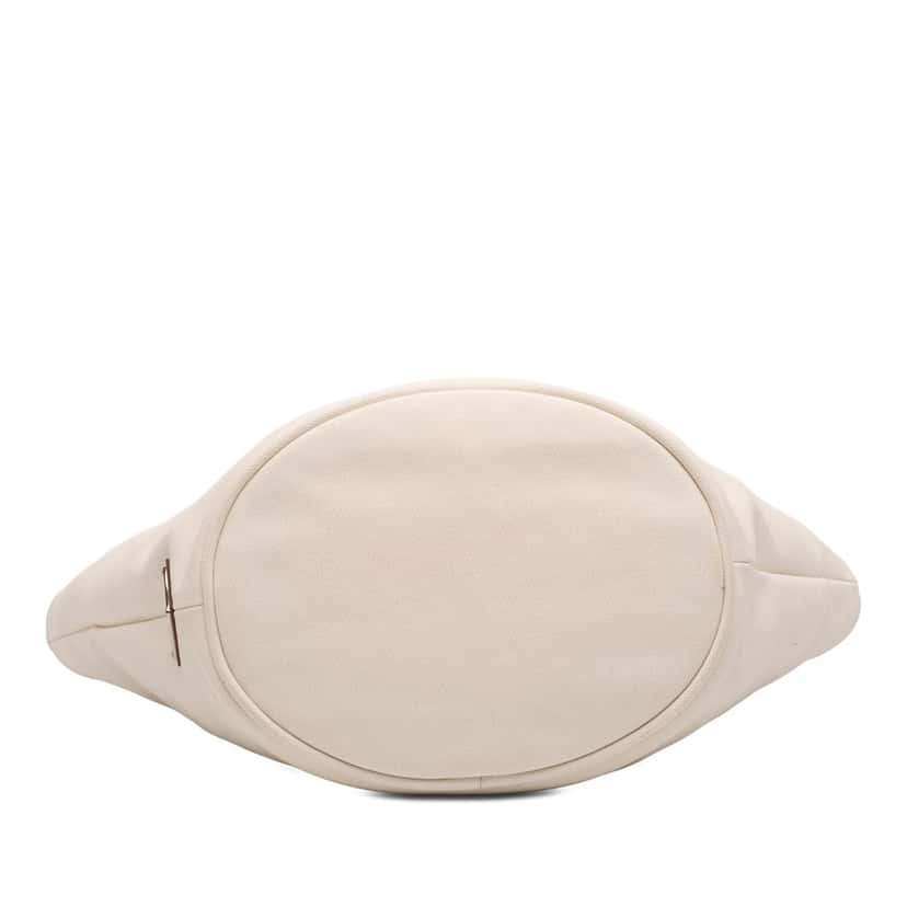 Prada Small Canvas Canapa Shopping Tote White Very good condition - Inside View