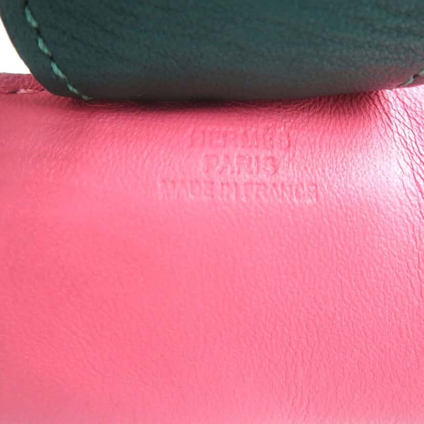 Hermès Milo Lambskin Grigri Rodeo Pegase Bag Charm GM Pink Leather Very good condition - Inside View