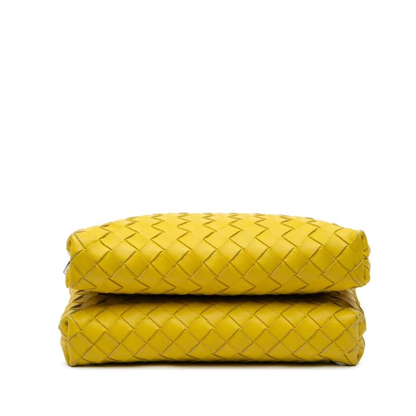 Bottega Veneta Nappa Intrecciato Duo Crossbody Yellow Leather Very good condition - Inside View