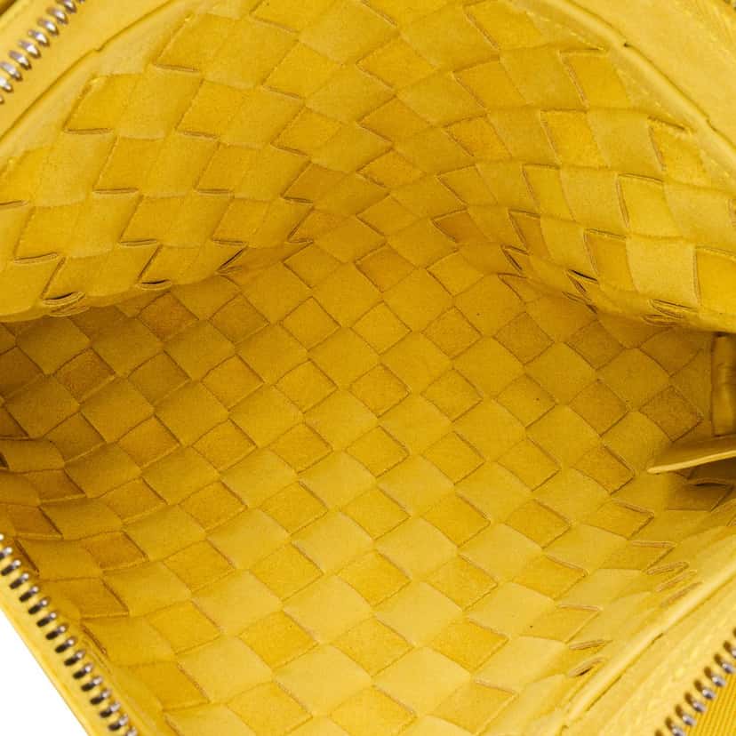 Bottega Veneta Nappa Intrecciato Duo Crossbody Yellow Leather Very good condition - Box View