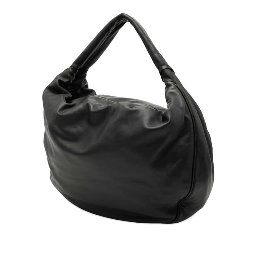 LOEWE Leather Padlock Calle Hobo Black Leather Very good condition - Back View