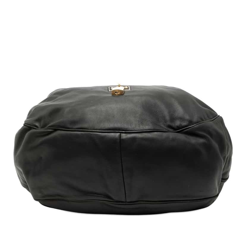 LOEWE Leather Padlock Calle Hobo Black Leather Very good condition - Inside View