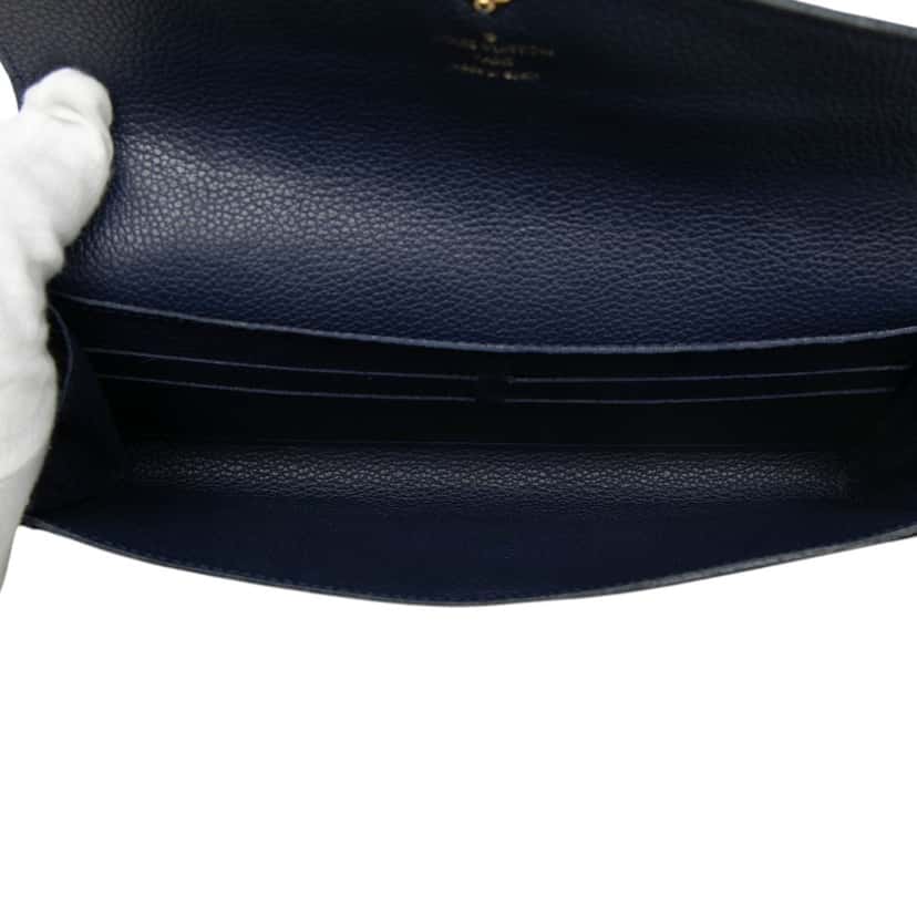 Louis Vuitton Monogram Empreinte Curieuse Wallet Blue Leather Very good condition - Model View