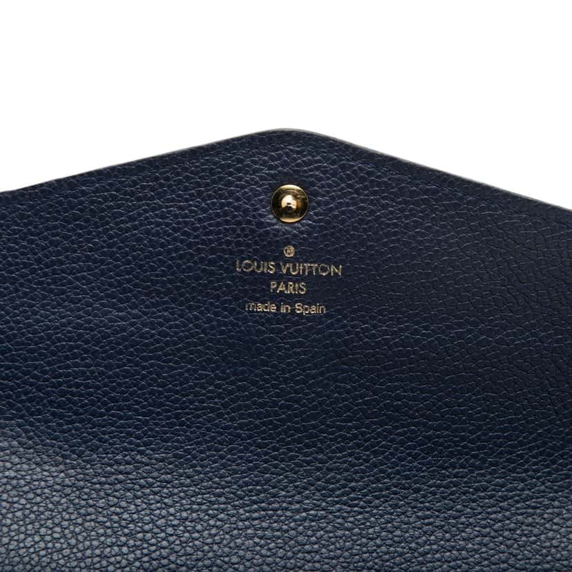 Louis Vuitton Monogram Empreinte Curieuse Wallet Blue Leather Very good condition - Box View