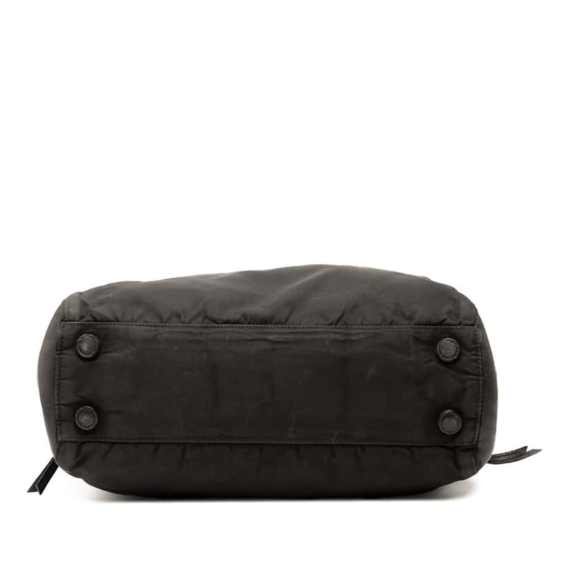 Prada Vitello Trimmed Tessuto Pockets Tote Black Good condition - Inside View