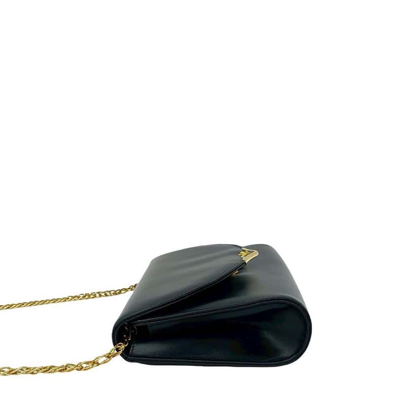 Cartier Leather Sapphire Chain Crossbody Blue Leather Very good condition - Box View