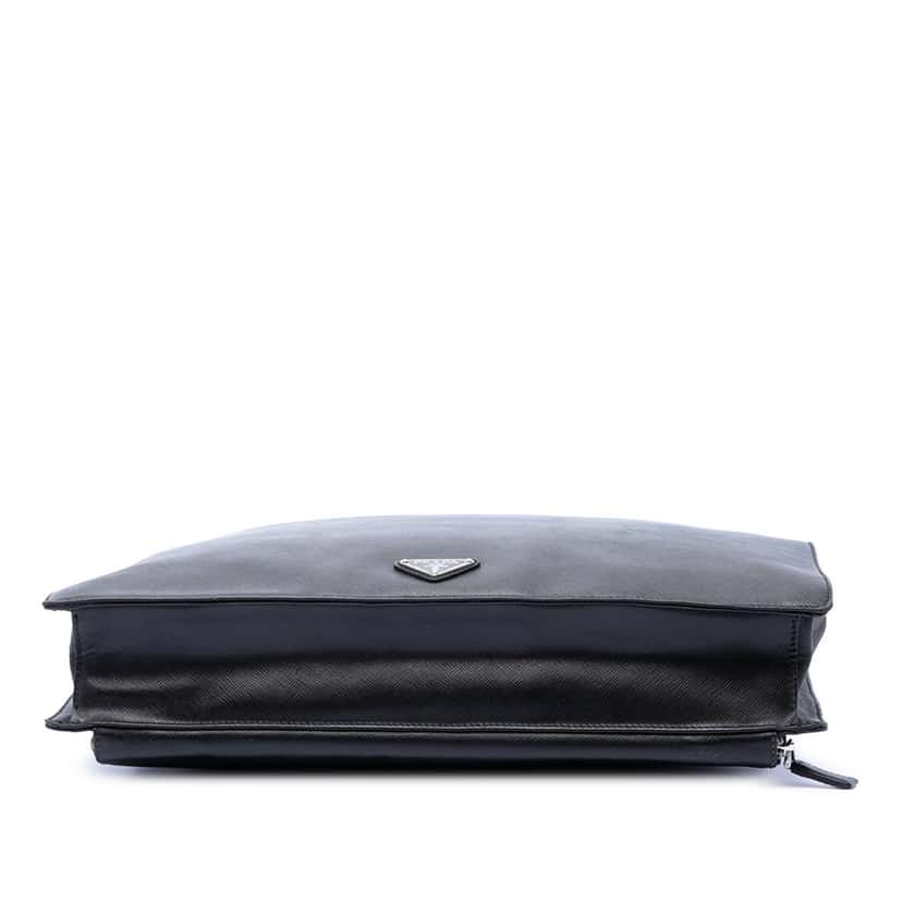 Prada Saffiano Business Bag Black Leather Very good condition - Inside View