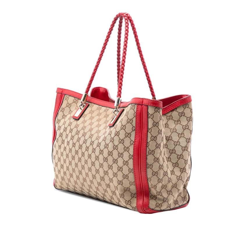 Gucci Medium GG Canvas Bella Tote Beige Very good condition - Back View