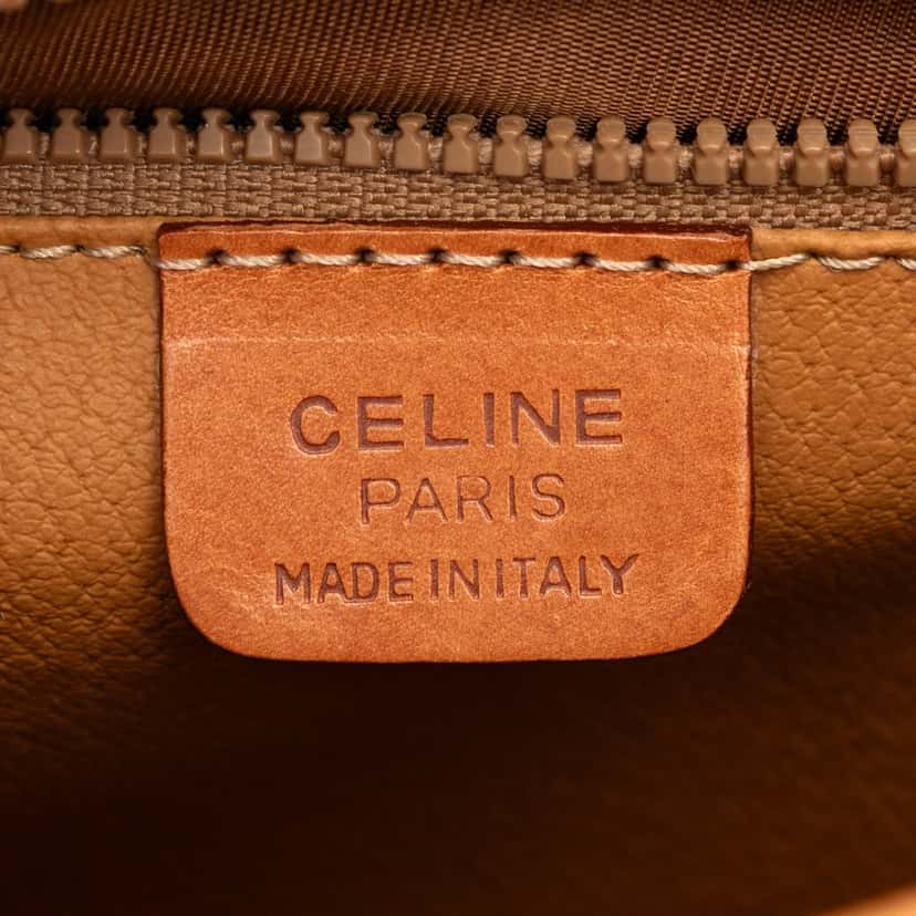 Celine Macadam Coated Canvas Crossbody Beige Very good condition - Box View