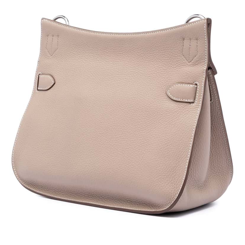 Hermès Clemence Jypsiere 31 Beige Leather Very good condition - Back View