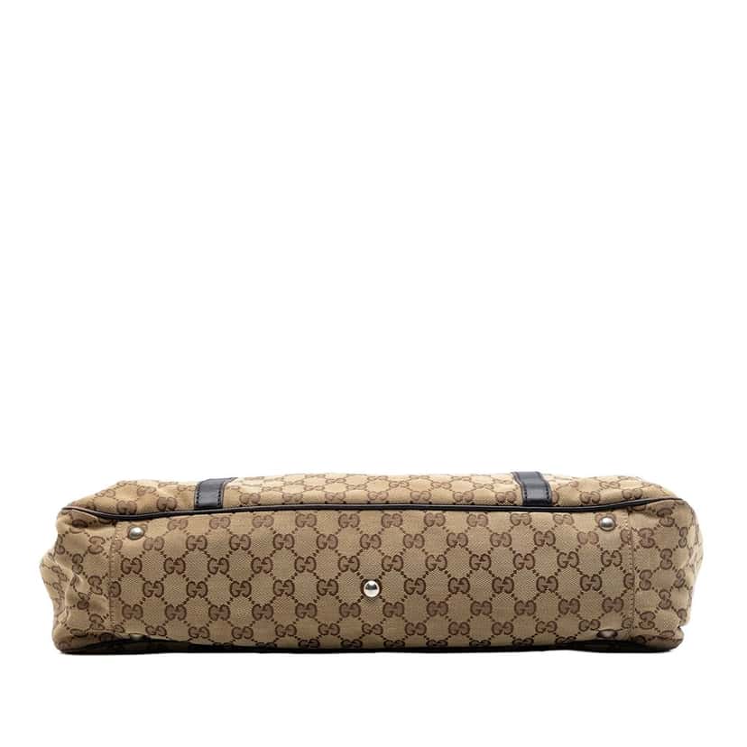 Gucci Large GG Canvas Twins Tote Beige Very good condition - Inside View