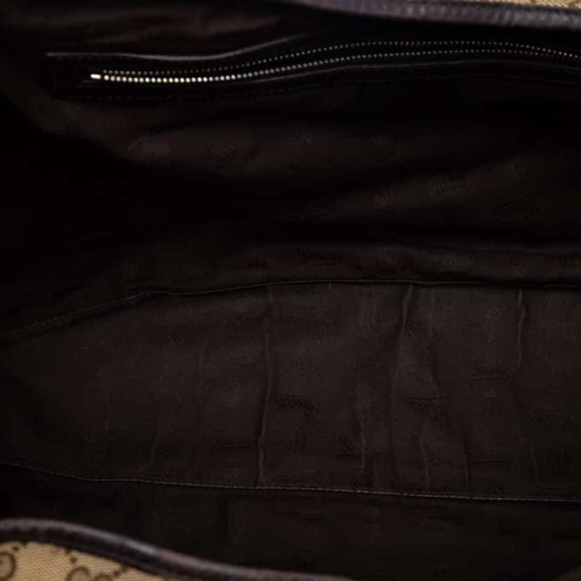 Gucci Large GG Canvas Twins Tote Beige Very good condition - Model View