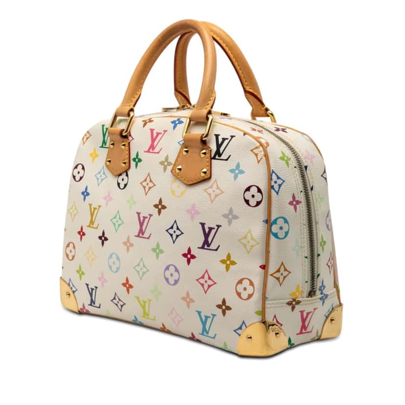 Louis Vuitton Monogram Multicolore Trouville White Very good condition - Back View