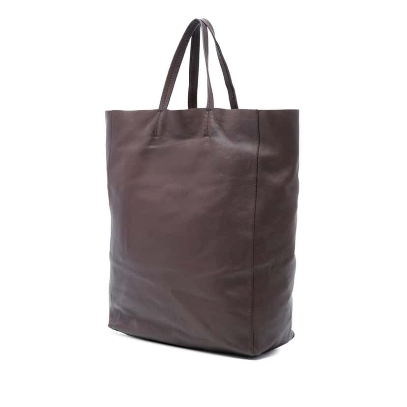 Celine Leather Vertical Cabas Tote Brown Leather Very good condition - Back View