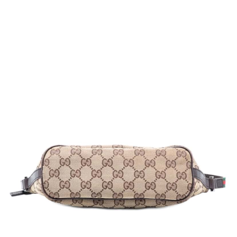 Gucci GG Canvas Web Boat Beige Very good condition - Inside View