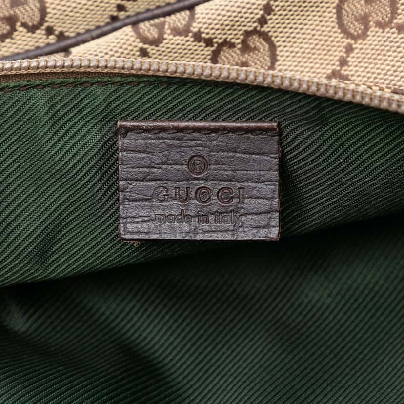 Gucci GG Canvas Web Boat Beige Very good condition - Box View