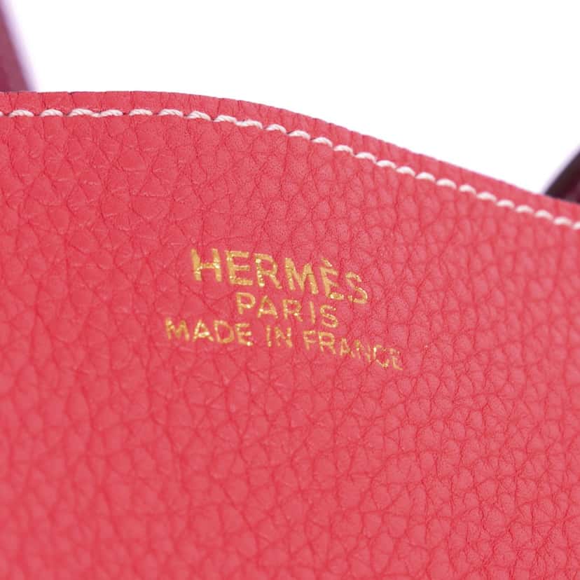 Hermès Clemence Double Sens 36 Red Leather Very good condition - Box View